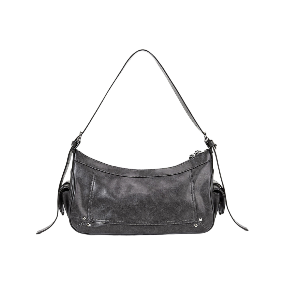마뗑킴 리벳 포인트 쿼드 숄더백 차콜(Matin Kim Rivet Point Quad Shoulder Bag Charcoal) - 2