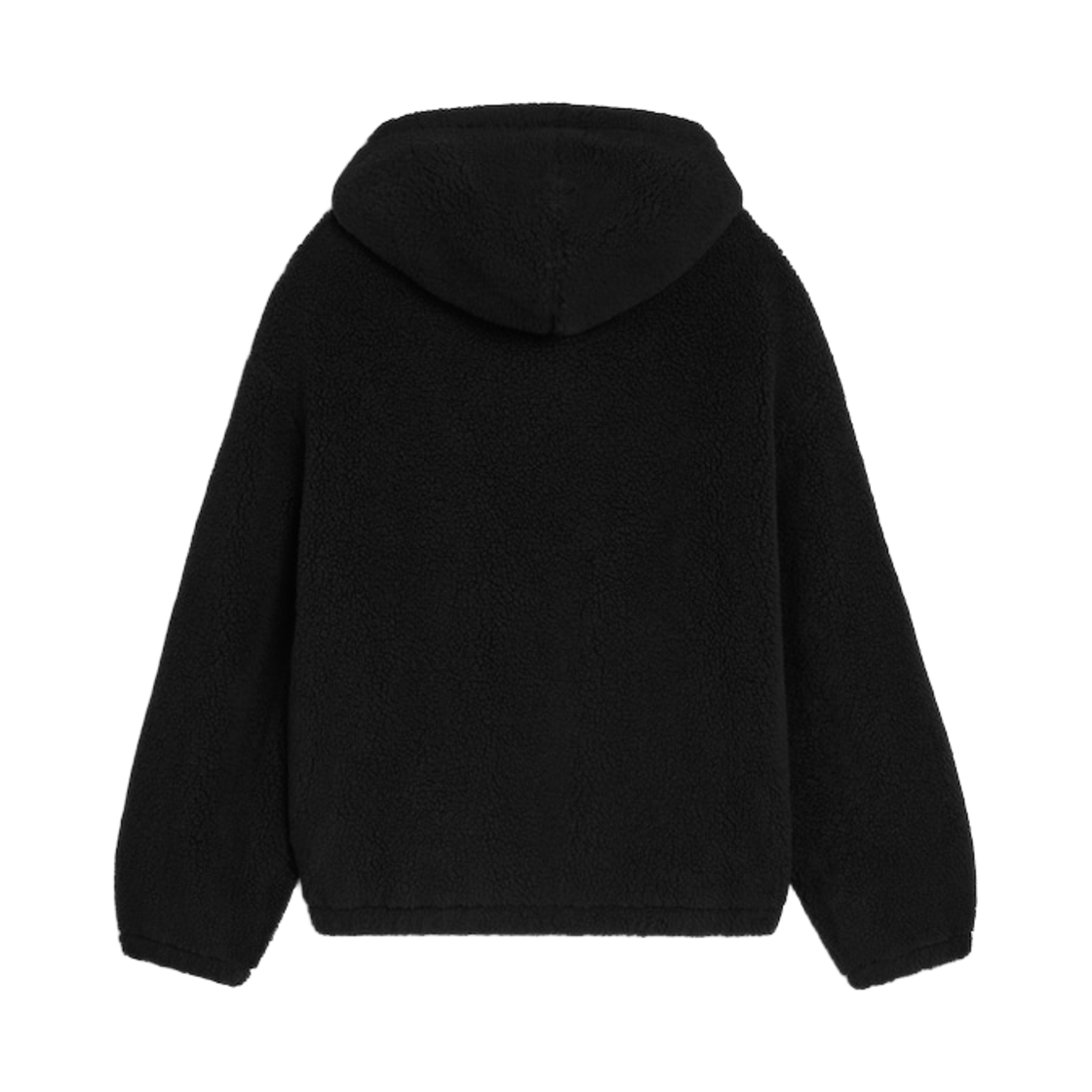 셀린느 후드 자켓 울 코튼 플리스 블랙(Celine Hooded Jacket in Wool and Cotton Fleece Black) - 2