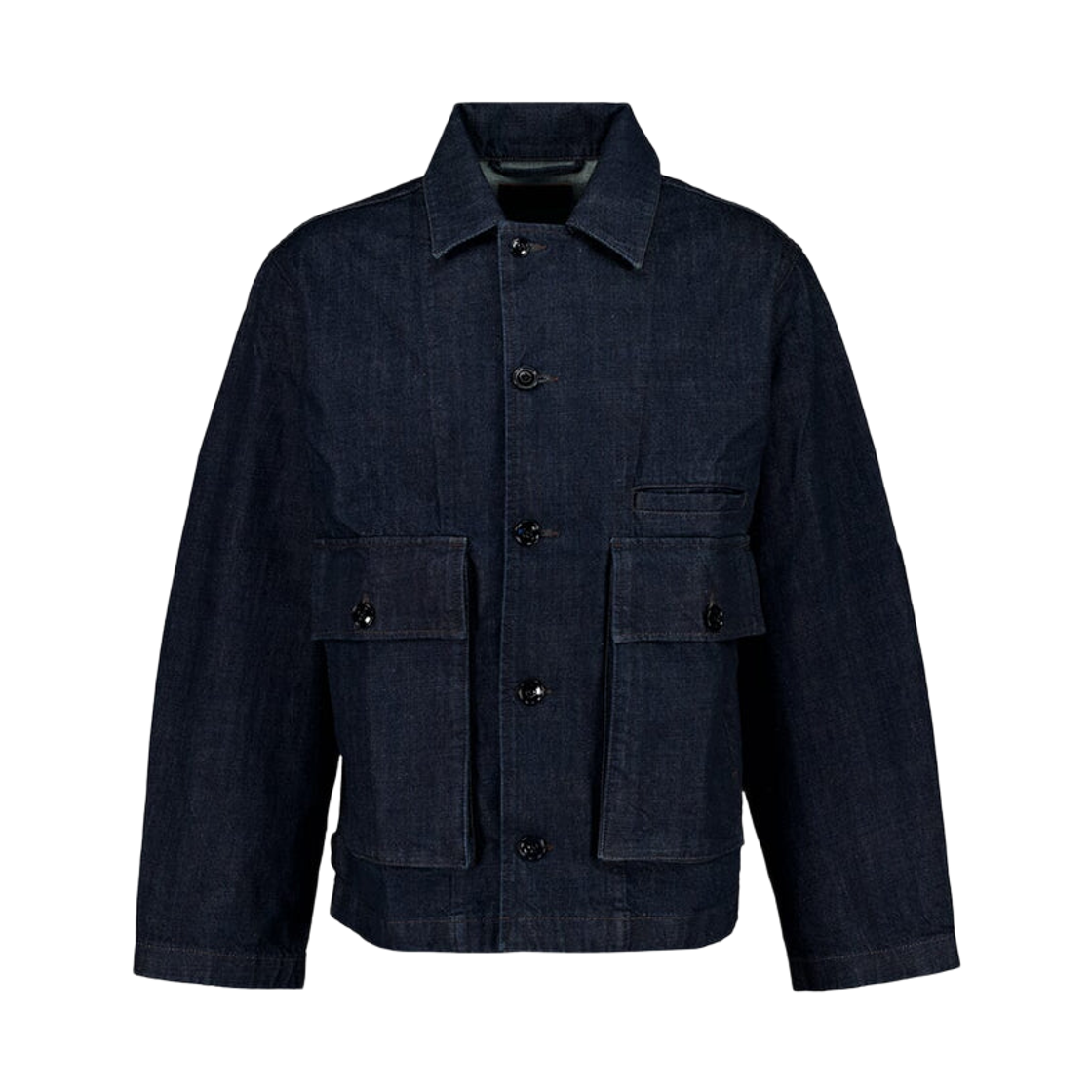 OW1198-LD1056-760 Lemaire Boxy Jacket Denim Indigo