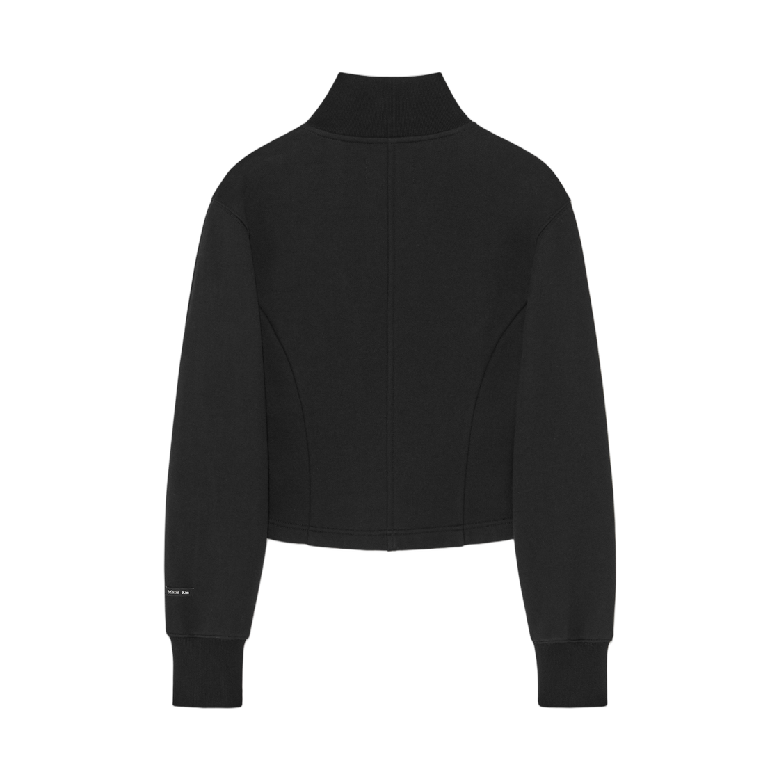 (W) 마뗑킴 하이 넥 벌룬 버튼 가디건 블랙((W) Matin Kim High Neck Balloon Button Cardigan Black) - 2