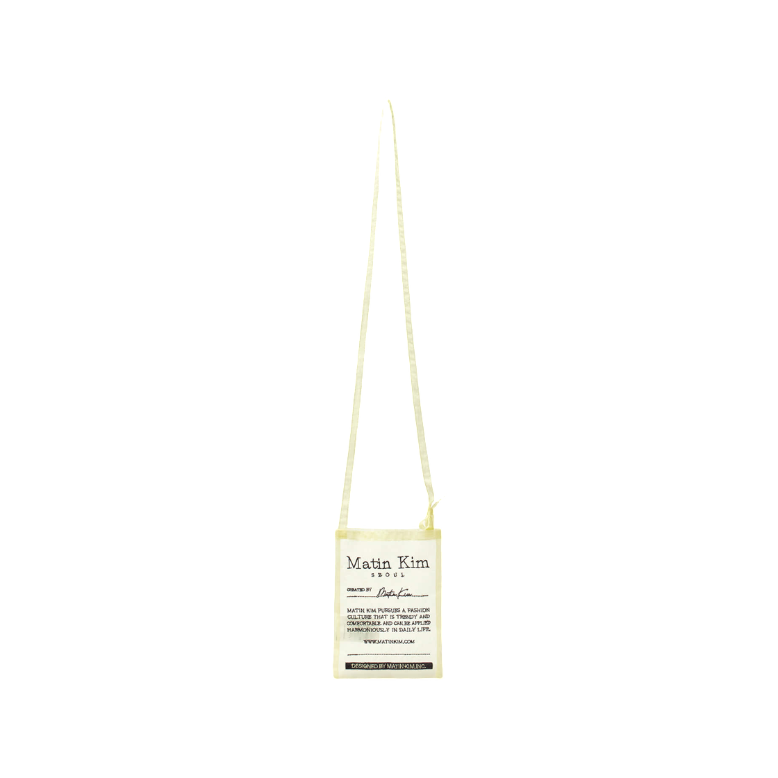 마뗑킴 오간자 미니 크로스백 라이트 옐로우(Matin Kim Organza Mini Cross Bag Light Yellow) - 1