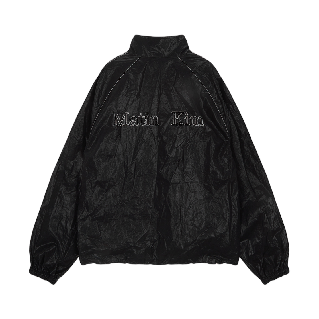 MK249OJP047MBB (W) Matin Kim Matin Coating Anorak Jumper Black