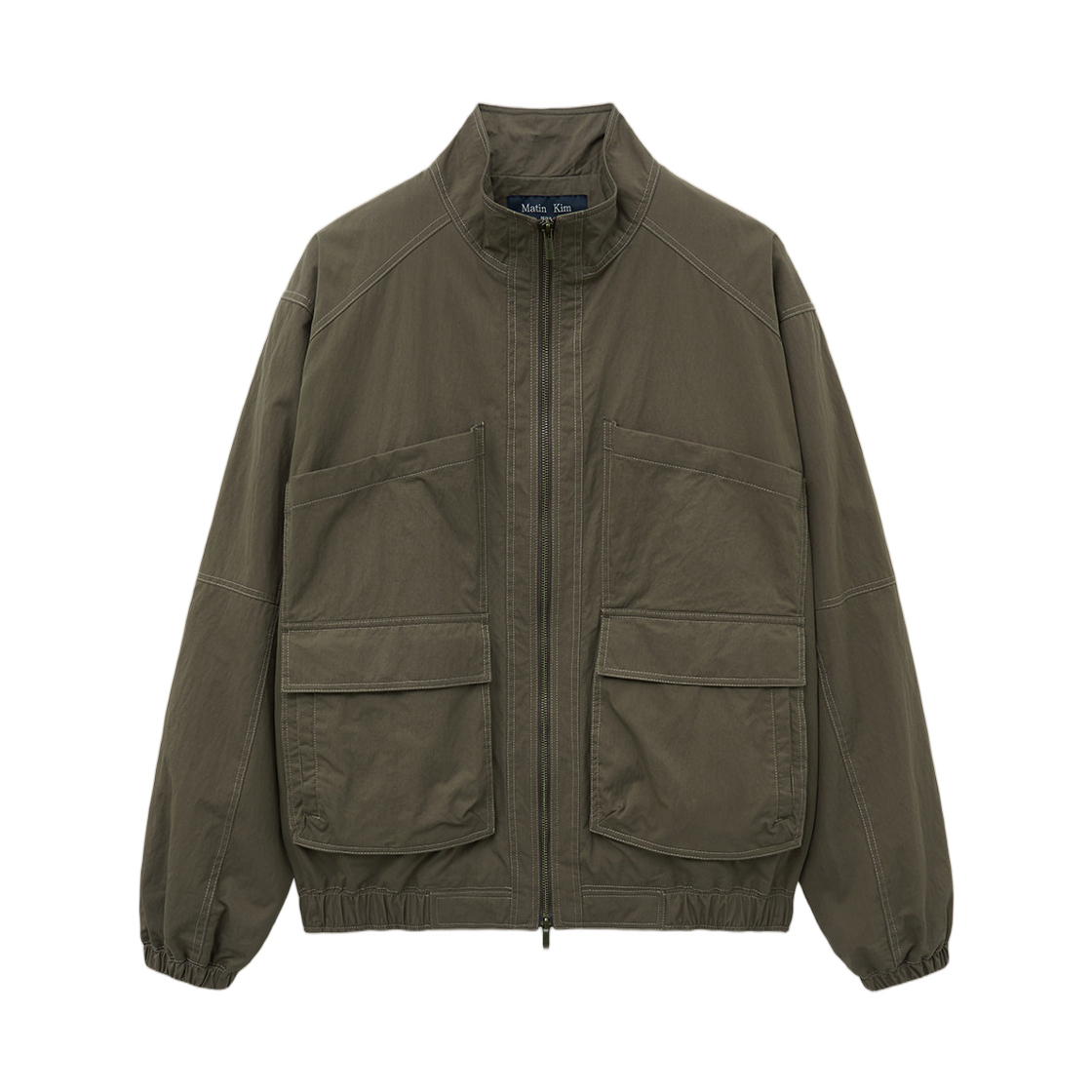 마뗑킴 유틸리티 봄버 점퍼 카키 브라운(Matin Kim Utility Bomber Jumper Khaki Brown)