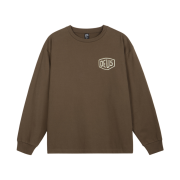 Deus Ex Machina Seoul College Address L/S T-Shirt Brown