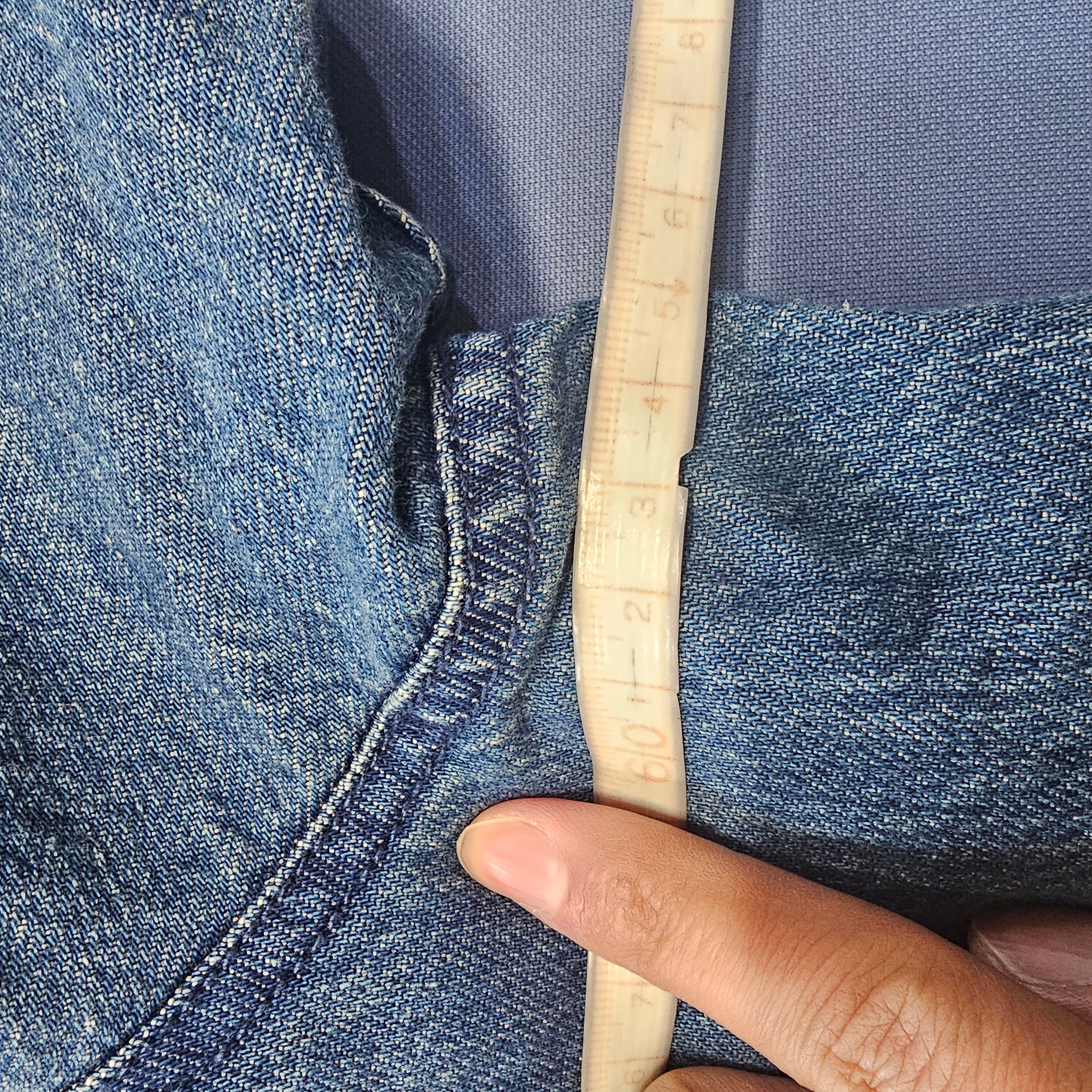 Supreme Shearling Lined Denim Work Shirt Washed Indigo - 25FW 착용 스타일 - 4
