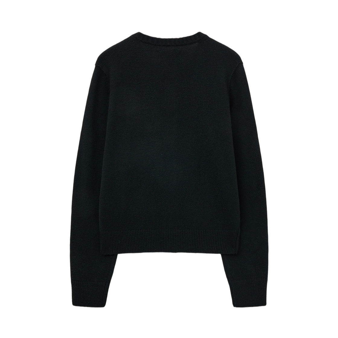 (W) 마뗑킴 캐시미어 블렌디드 라운드 니트 가디건 블랙((W) Matin Kim Cashmere Blended Round Knit Cardigan Black) - 2