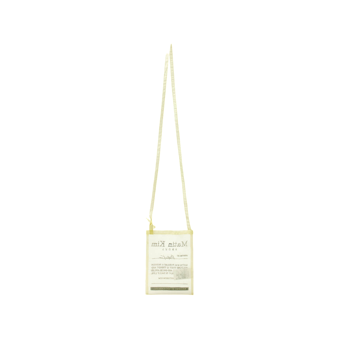 마뗑킴 오간자 미니 크로스백 라이트 옐로우(Matin Kim Organza Mini Cross Bag Light Yellow) - 2