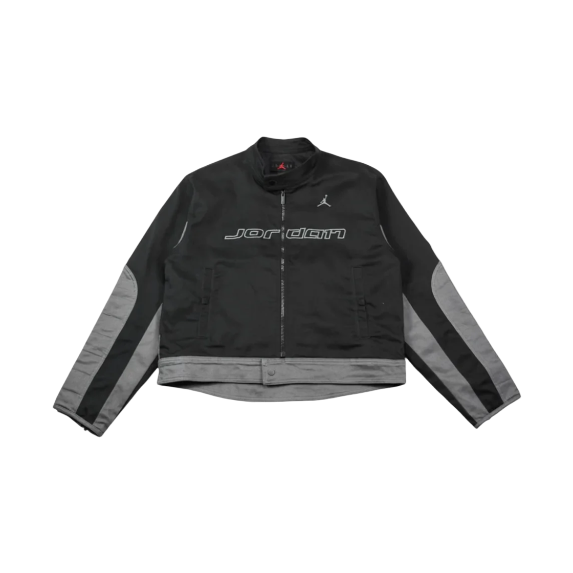 HV1048-010 Jordan Brooklyn Motorsport Jacket Black Iron Grey (HV1048-010)