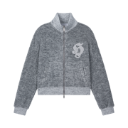 SOMSOC Symbol Terry Knit Zip-Up Melange Grey