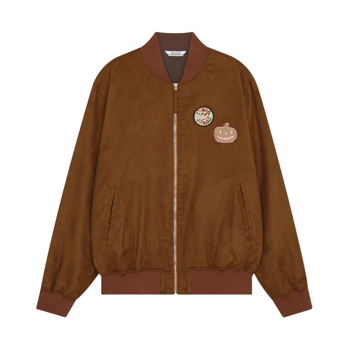 사파리스팟 컨트리 패치 스웨이드 블루종 브라운(Safarispot Country Patch Suede Blouson Brown)