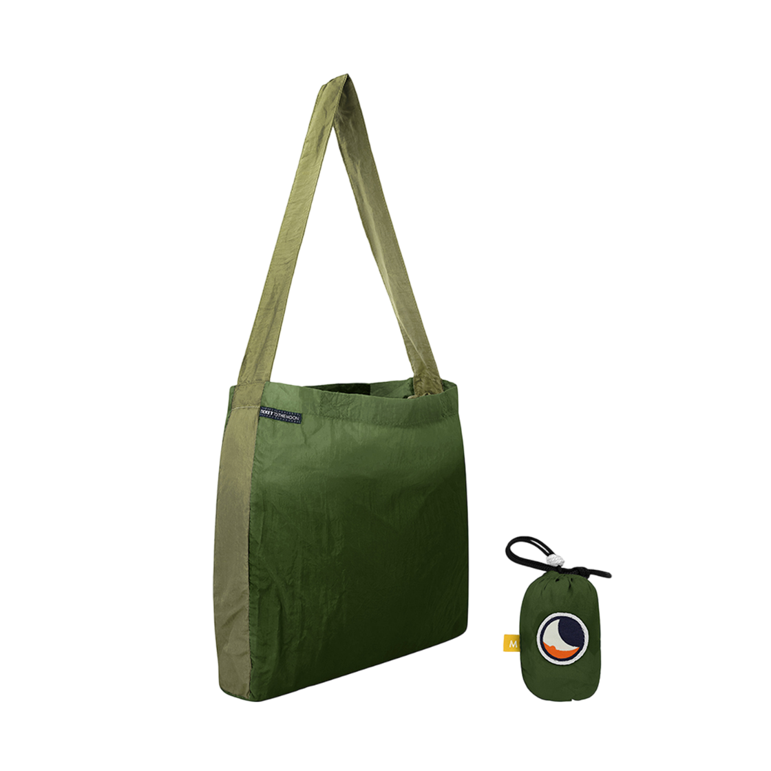 TMEBM2422 Ticket To The Moon Medium Eco Bag 15L Army Green Khaki