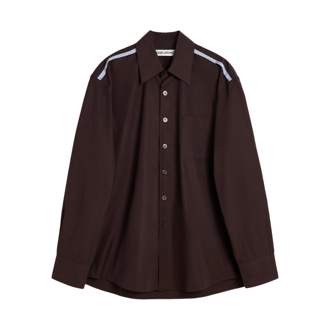 아워레가시 어보브 셔츠 디바인 브라운 슈퍼 포플린(Our Legacy Above Shirt Divine Brown Super Poplin) - 1