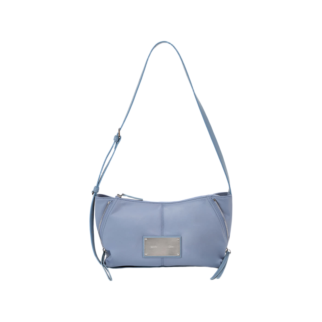 MK2577BG098MBL Matin Kim Side Zipper Fabric Two Way Bag Blue