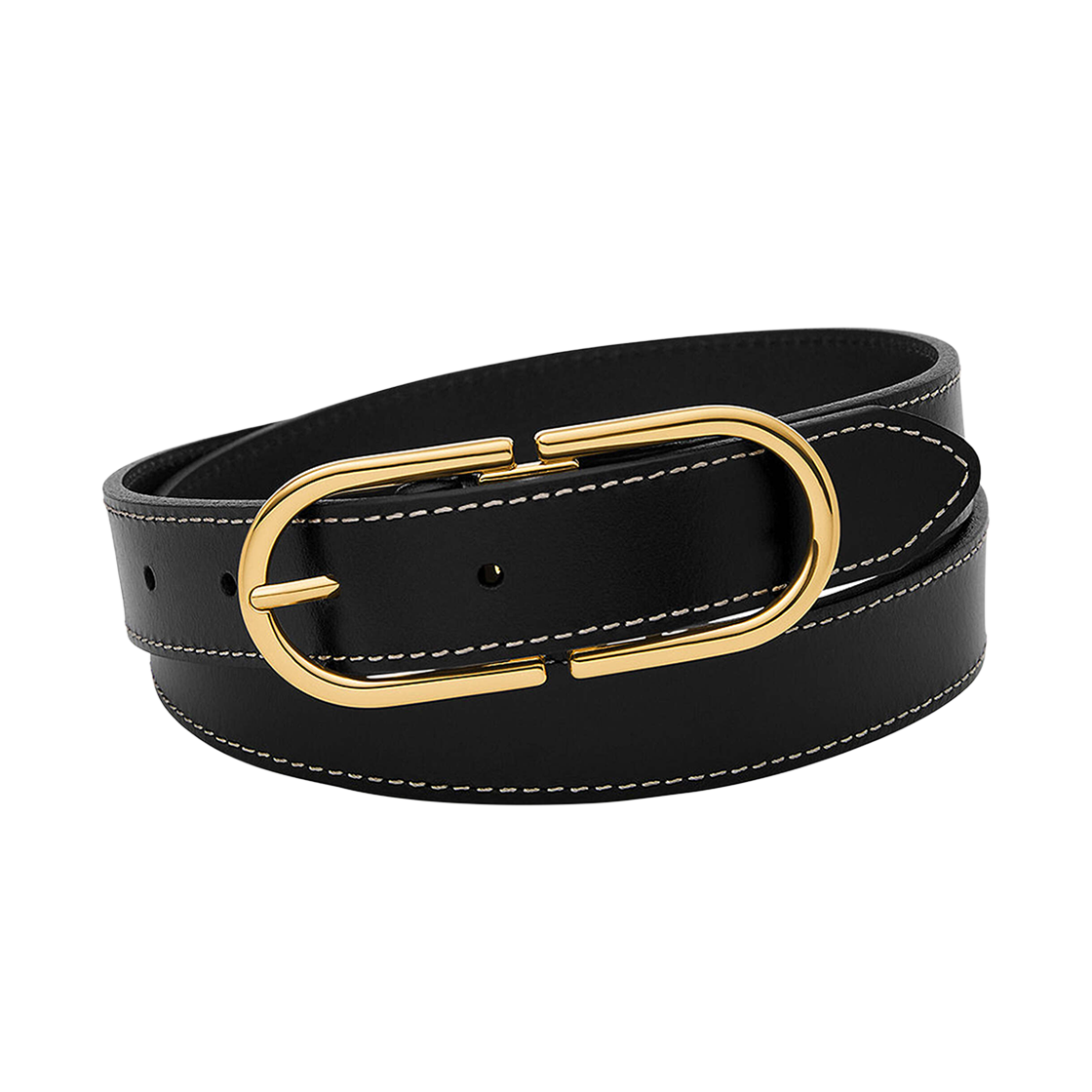 파슬 더블 D-링크 벨트 블랙(Fossil Double D-Link Belt Black)