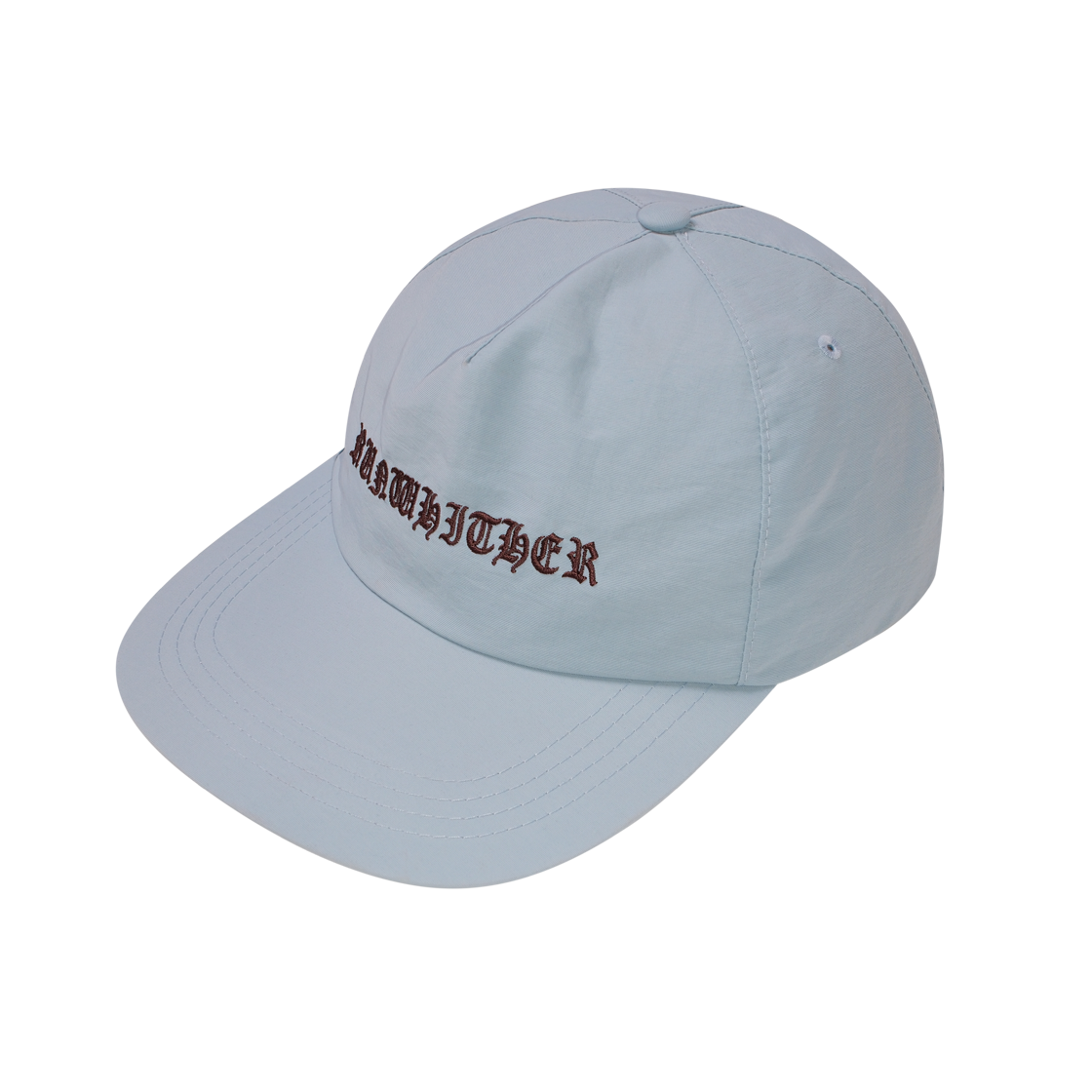 런위더 레터 로고 캡 스카이 블루(runwhither Letter Logo Cap Sky Blue)