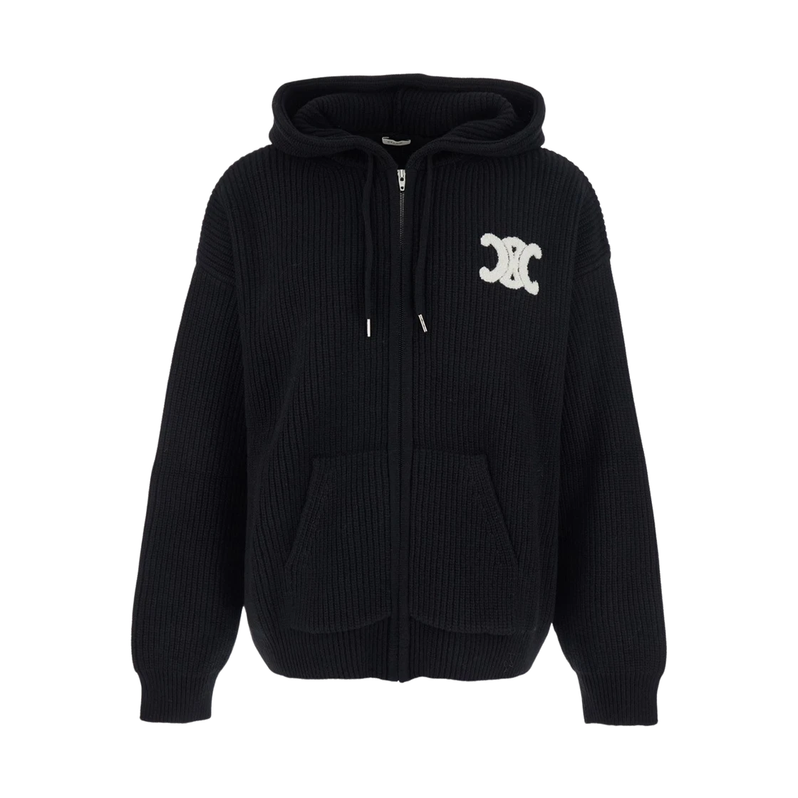 Celine Celine Wool Logo Cardigan Black · M