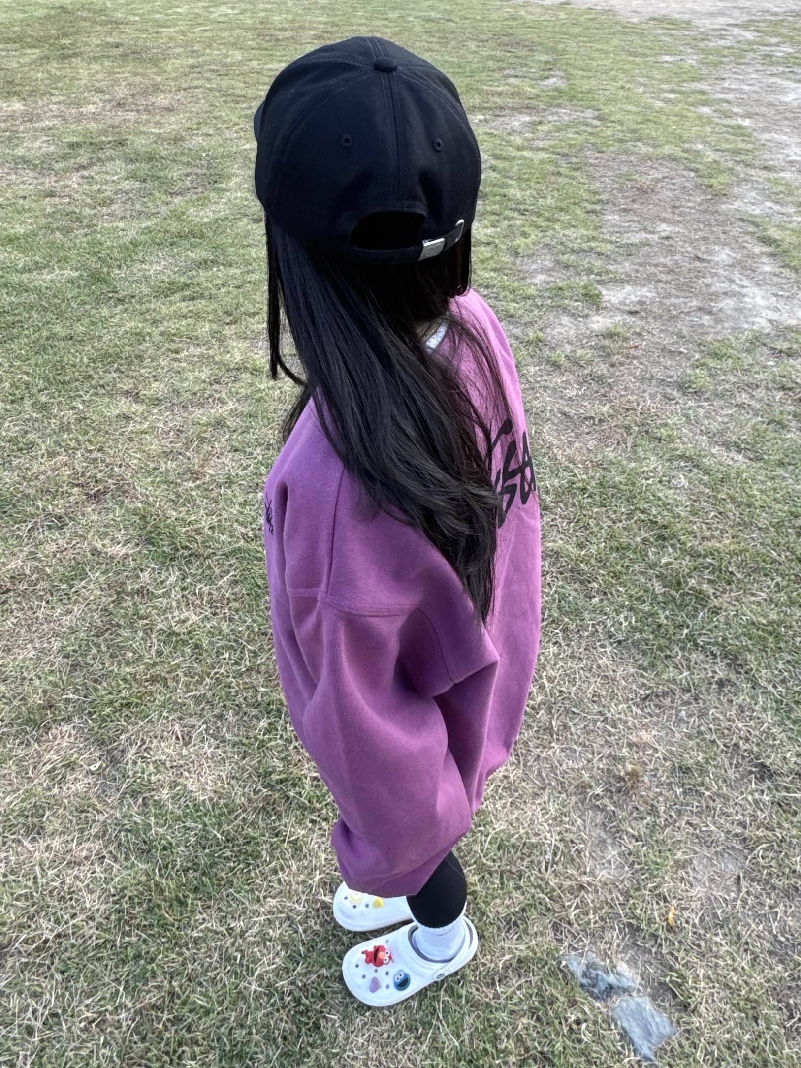 Stussy Basic Stussy Crew Berry 2024 착용 스타일