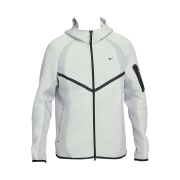 Nike Tech Color-Block Full-Zip Fleece Windrunner Jacket Light Silver Light Smoke Grey - Asia