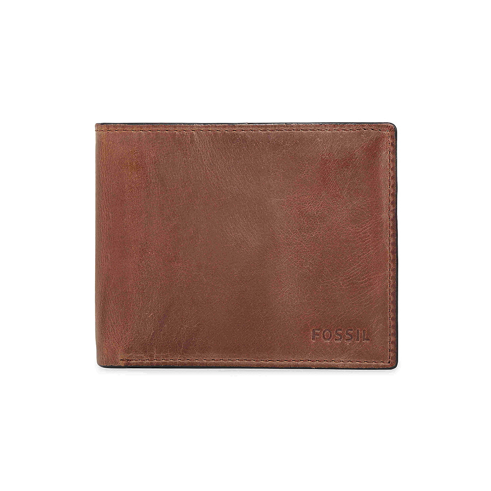 파슬 데릭 RFID 라지 코인 포켓 바이폴드 브라운(Fossil Derrick RFID Large Coin Pocket Bifold Brown) - 2