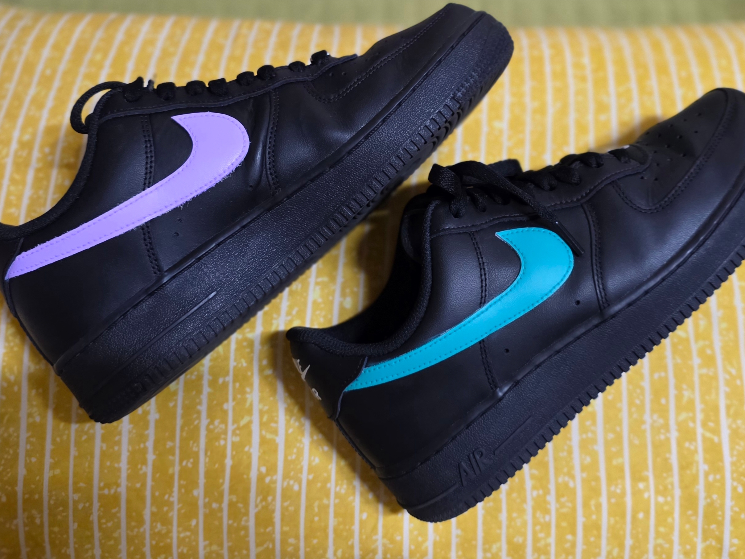 Nike Air Force 1 '07 Black White 착용 스타일 - 1