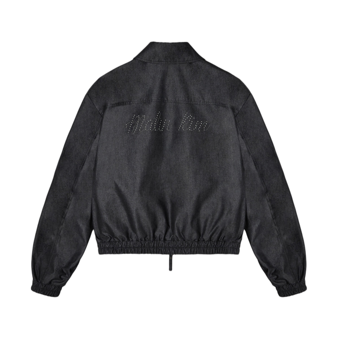 (W) 마뗑킴 웨스턴 디테일 데님 라이크 블루종 블랙((W) Matin Kim Western Detail Denim Like Blouson Black) - 2