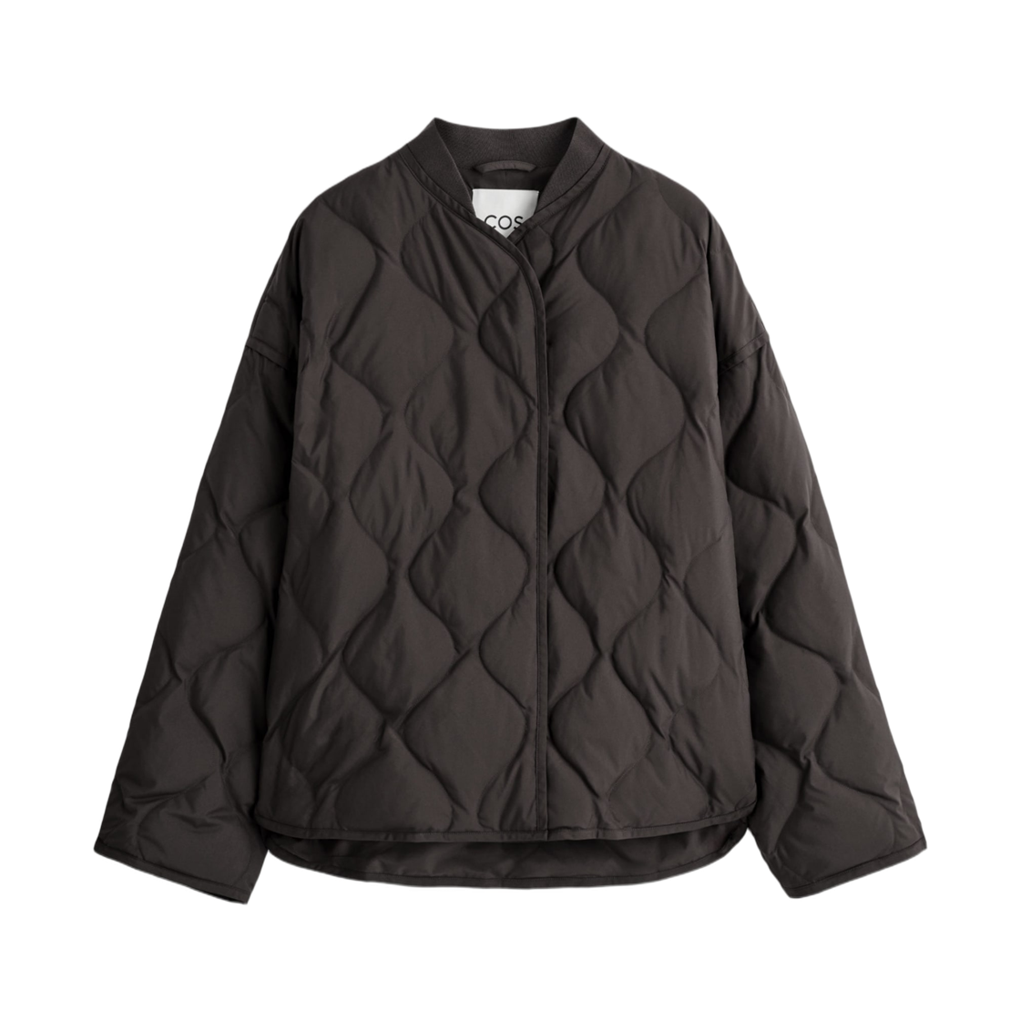 1205863007 (W) COS Oversized Quilted Jacket Dark Brown