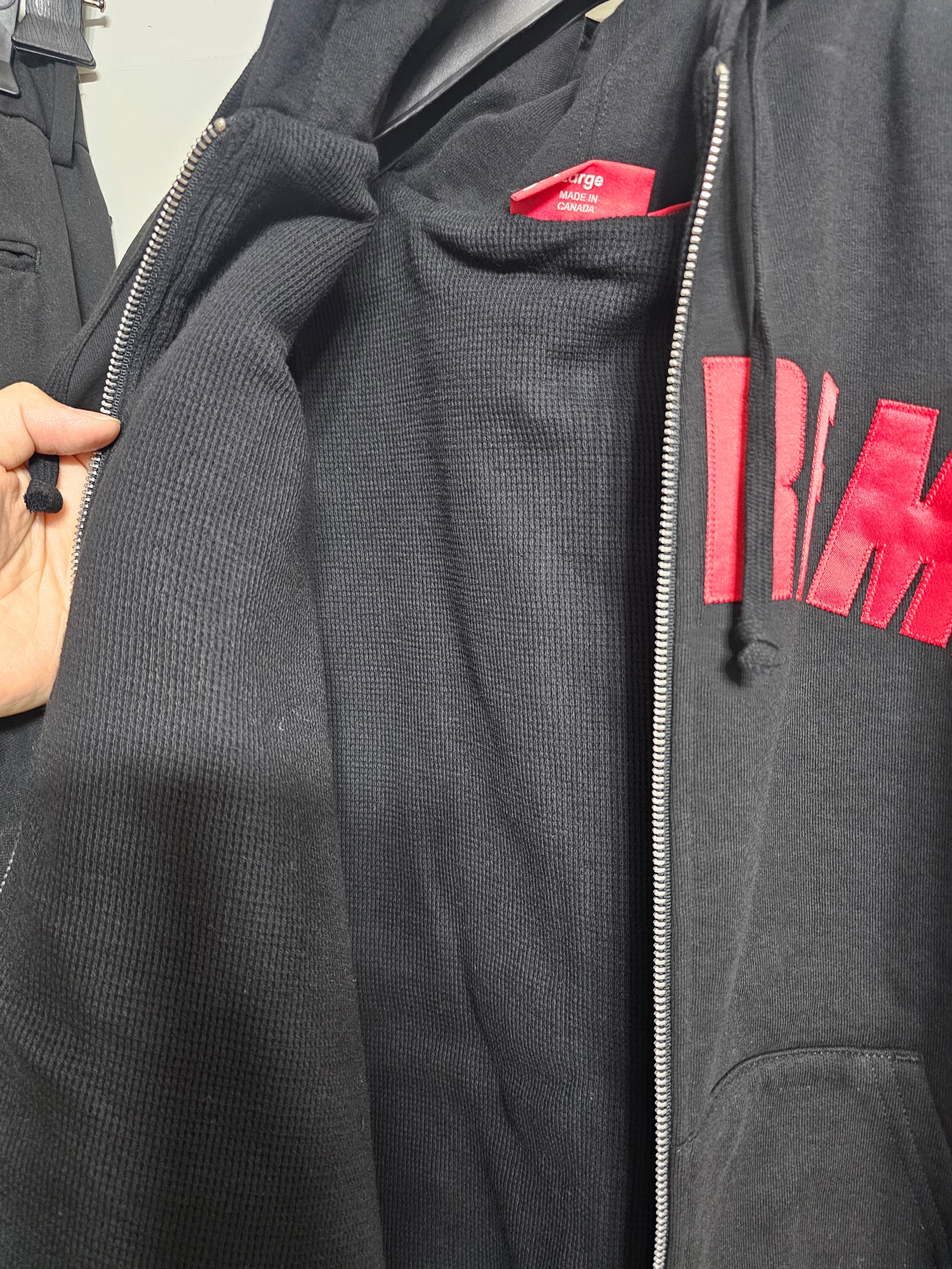 Supreme Arc Thermal Lined Zip Up Hooded Sweatshirt Black - 25FW 착용 스타일 - 2