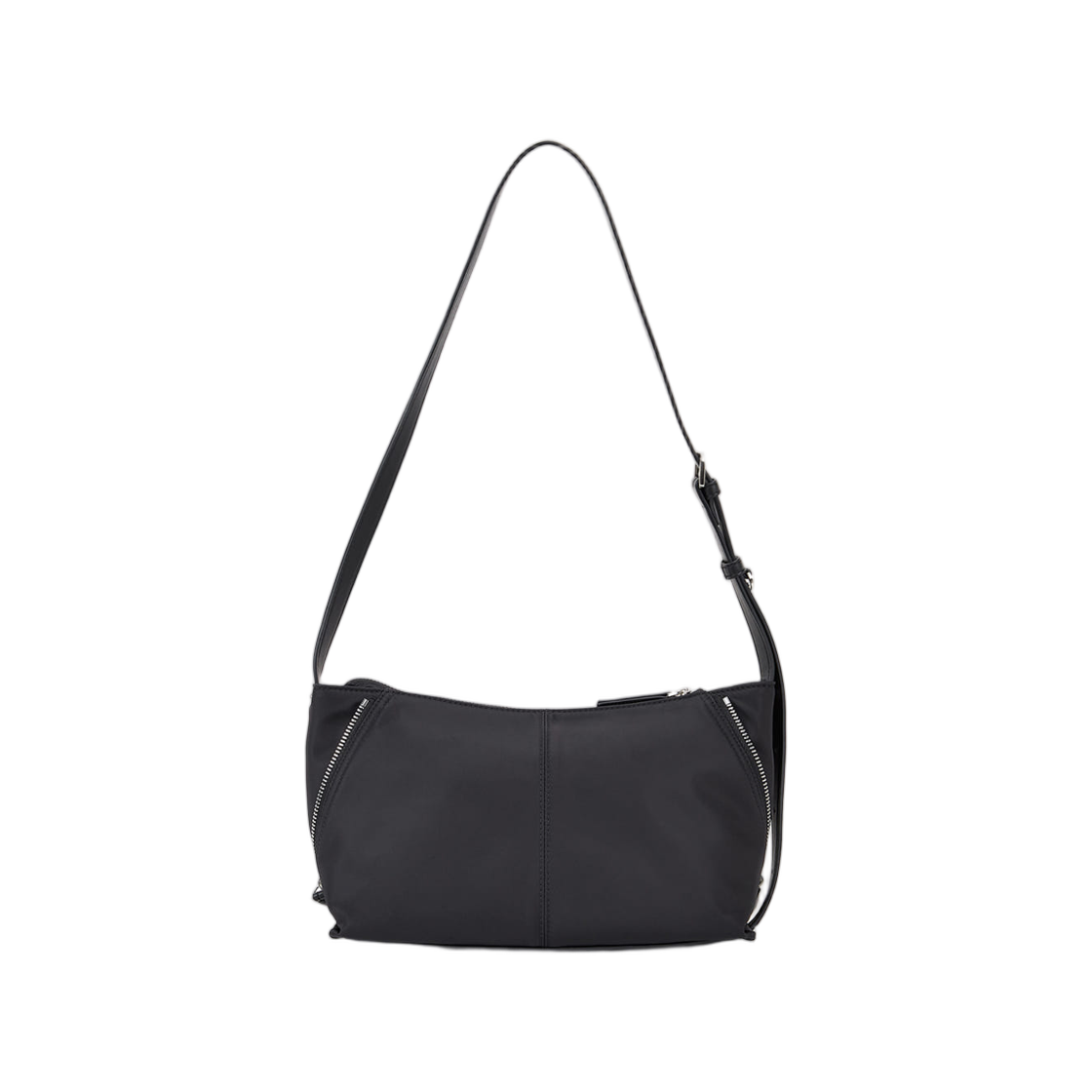 마뗑킴 사이드 지퍼 패브릭 투 웨이 백 블랙(Matin Kim Side Zipper Fabric Two Way Bag Black) - 2