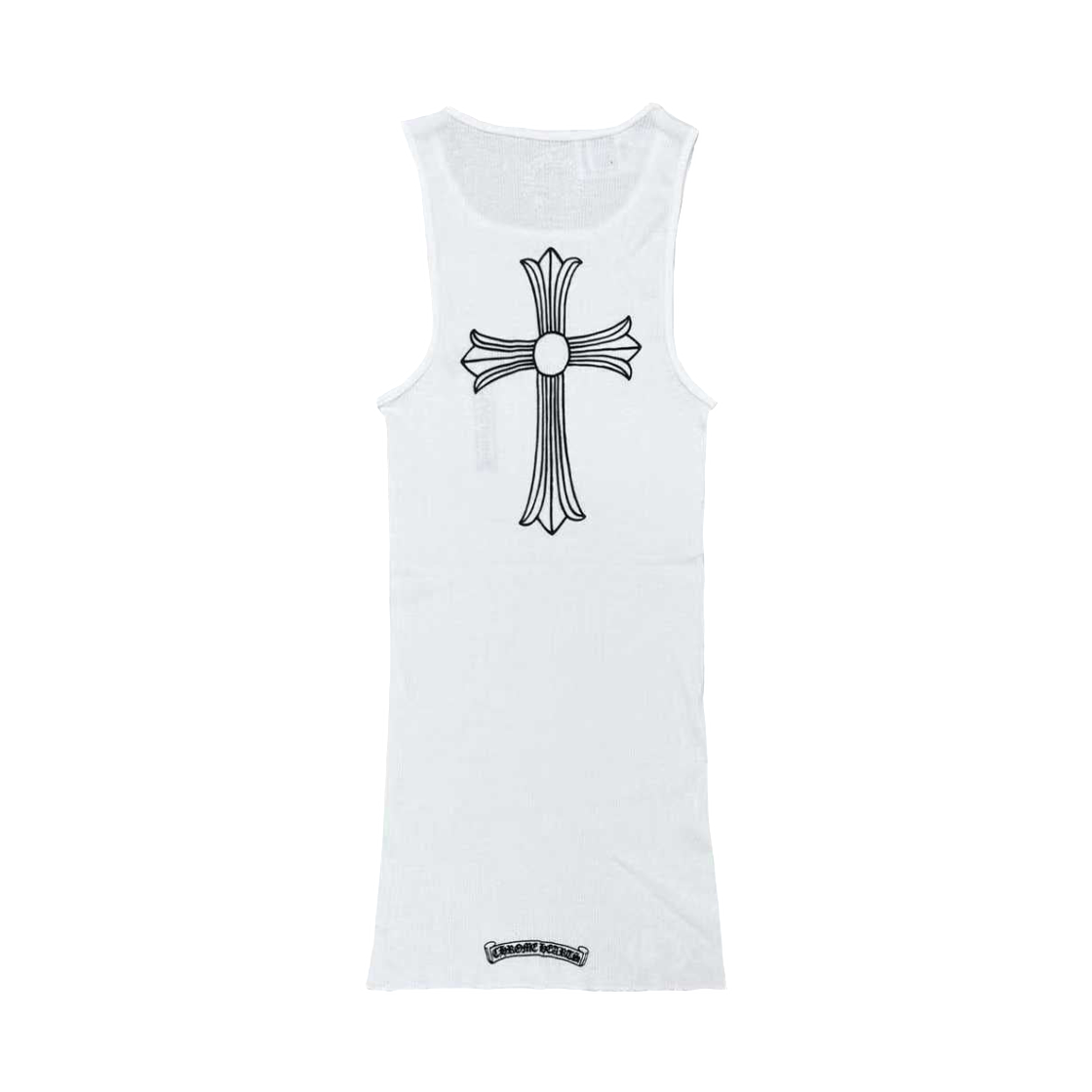 - Chrome Hearts Cross T-Bar Logo Tank Top White