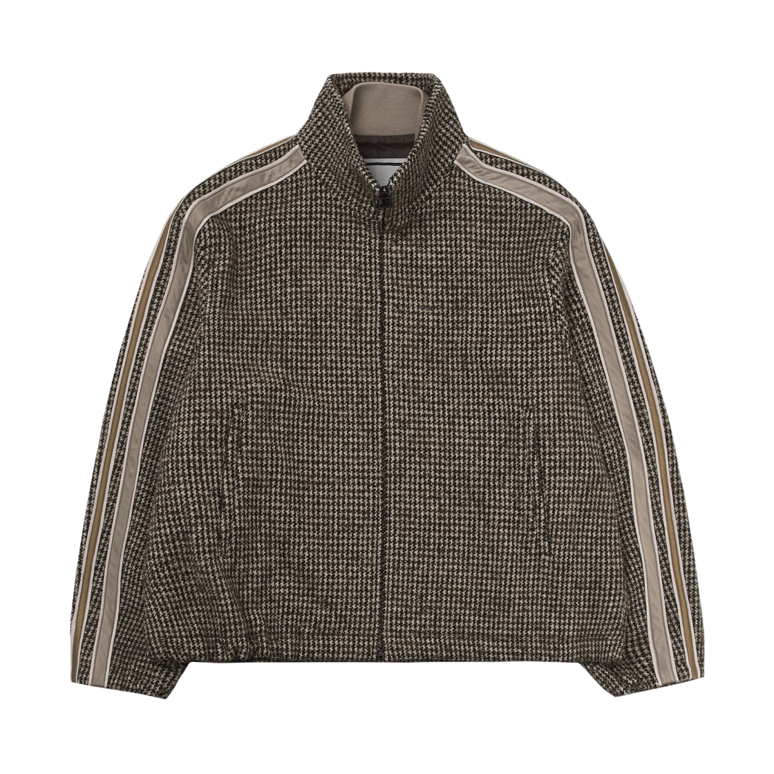 W253JP05999E Wooyoungmi Check Tweed Track Jacket Beige - 25FW