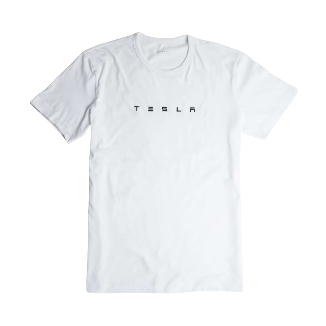- Tesla  3D Large Wordmark T-Shirt White