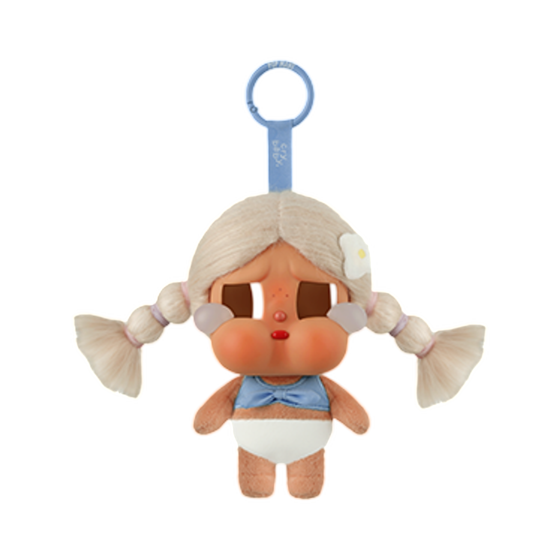 팝마트 크라이베이비 휴가 일기 시리즈 바이닐 플러시 펜던트 해변에서 휴식 (개봉 박스)(Pop Mart Crybaby Vacation Mode On Series Vinyl Plush Pendant Chilling on the Beach (Opened Case))