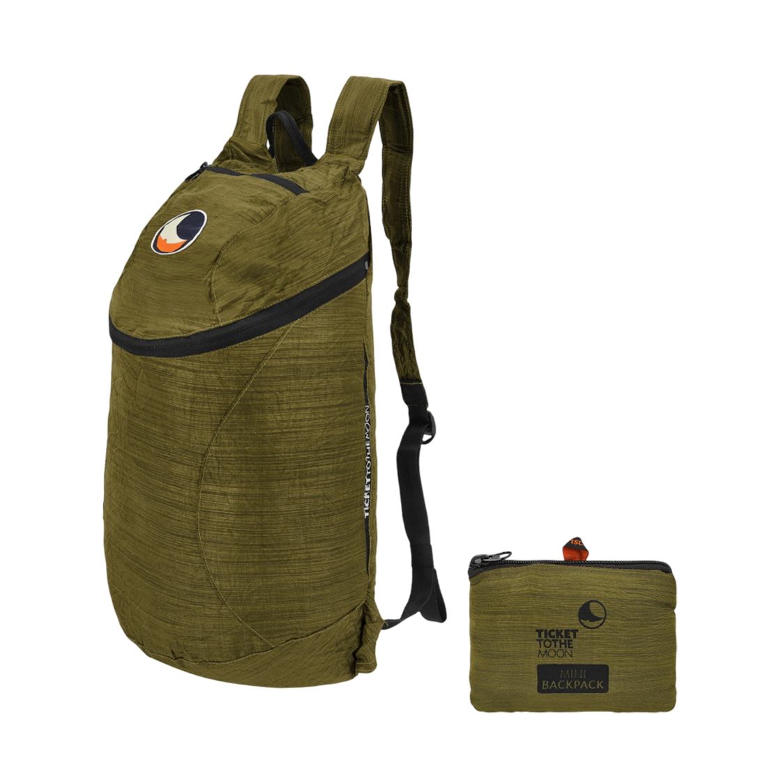 티켓투더문 미니 프리미엄 백팩 15L 올리브 브라운(Ticket To The Moon Mini Premium Backpack 15L Olive Brown)