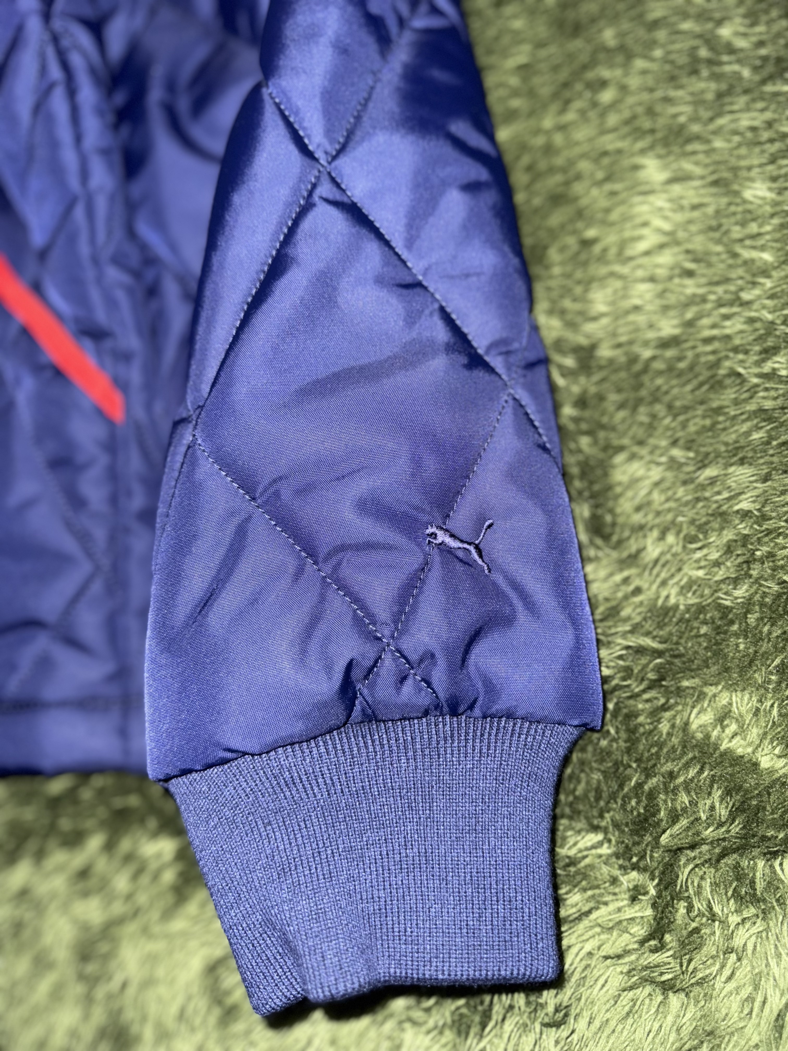 Puma x Noah Quilted Jacket Navy 착용 스타일 - 5