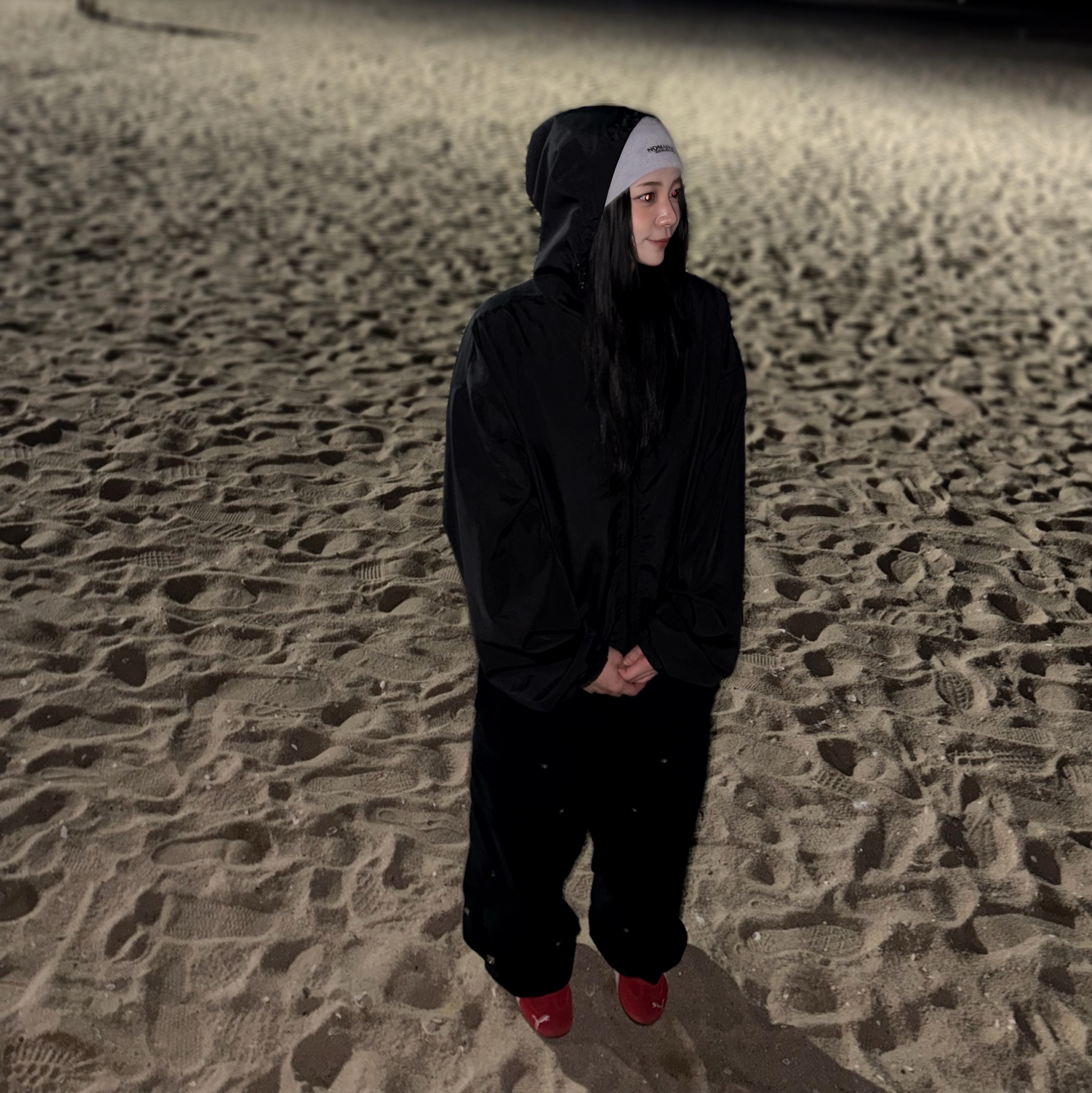 Puma Speedcat OG Red White, Flavorism Destroyed Carpanter Wide Sweat Pants Black 착용 스타일 - 3