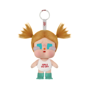 Pop Mart Crybaby Vacation Mode On Series Vinyl Plush Pendant Glug-Glug (Opened Case)