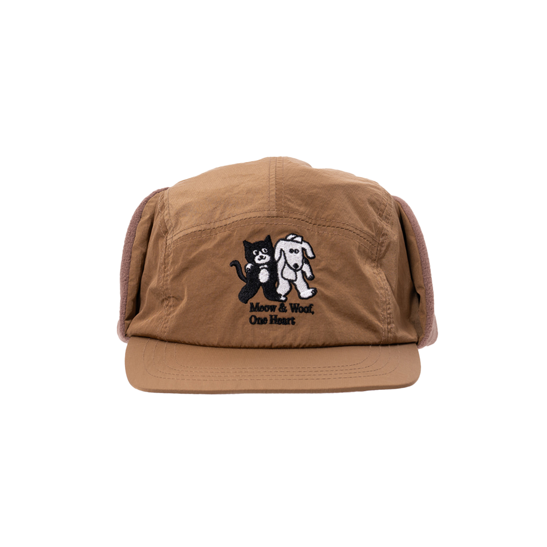 25103026 BIGWAVE COLLECTIVE Meow & Woof X Cruddy Ear Flap Hat Tan
