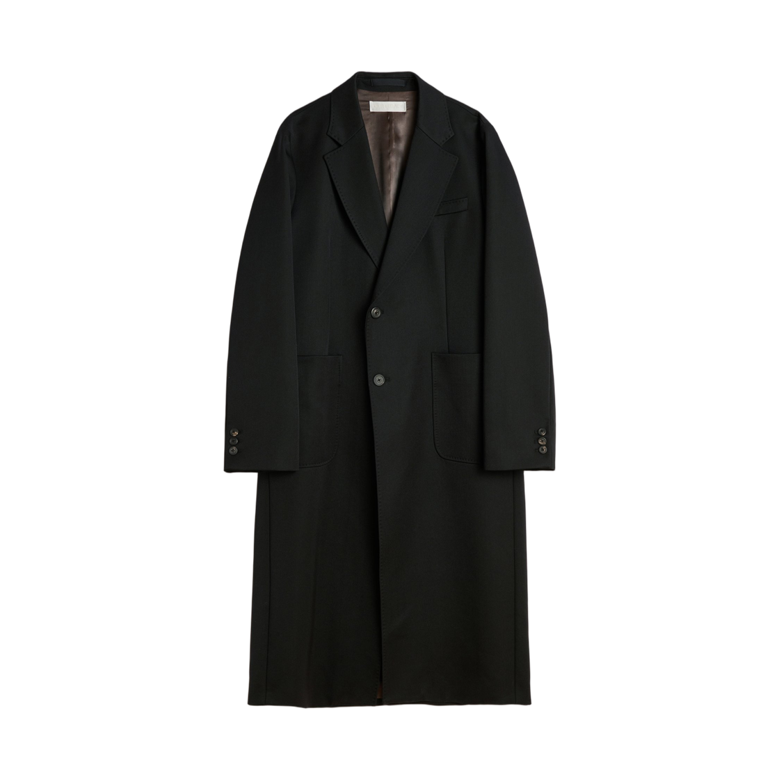 M4251RO Our Legacy Robe Overcoat Onyx Black Tech Sateen