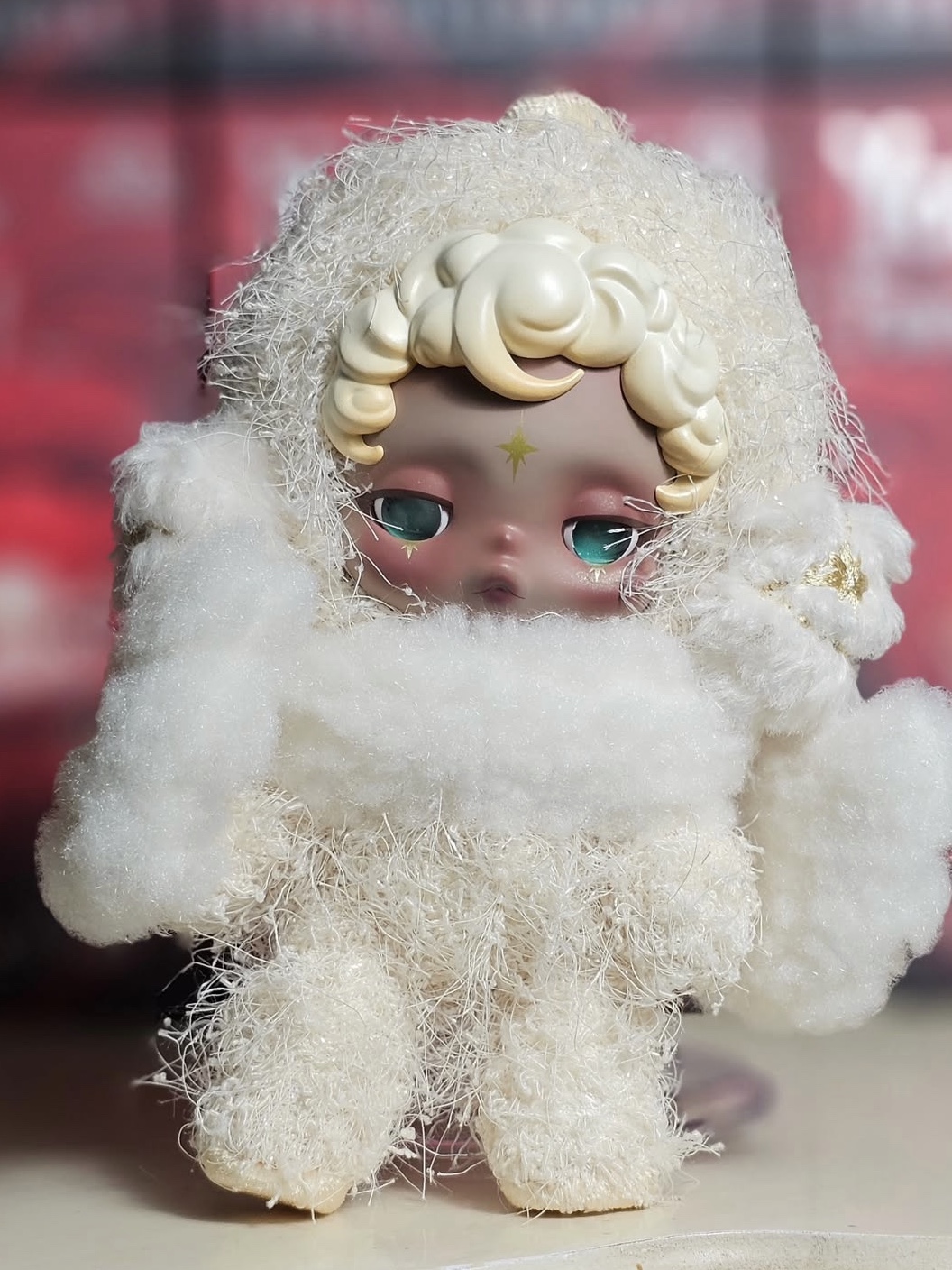 Pop Mart Skullpanda You Found Me ! Series Plush Doll Pendant Sandman (Opened Case) 착용 스타일