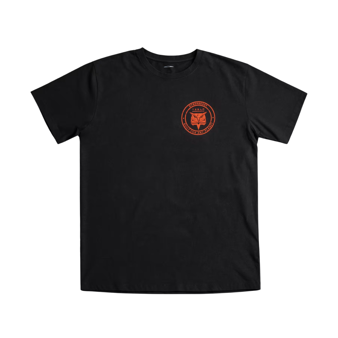 테슬라 빌트 포 애니 플래닛 티셔츠 블랙(Tesla Built for Any Planet T-Shirt Black)
