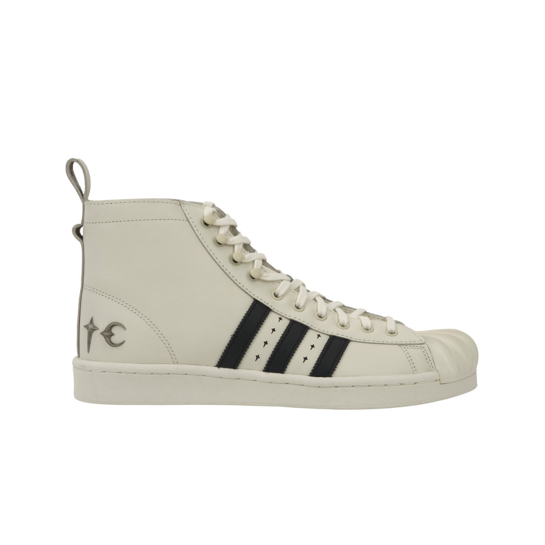 아디다스 x 떠그 클럽 슈퍼스타 부츠 럭스 오프 화이트 코어 블랙(Adidas x Thug Club Superstar Boot Luxe Off White Core Black)