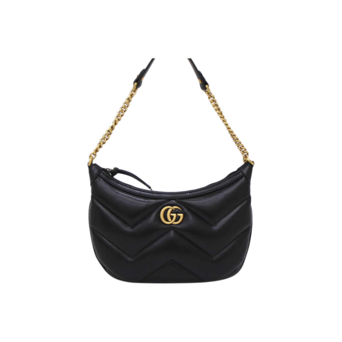 ITQ6H7JUHMTG Gucci 777263 24 Season GG Marmont Small Hobo Bag with Gold Chain Shoulder Strap