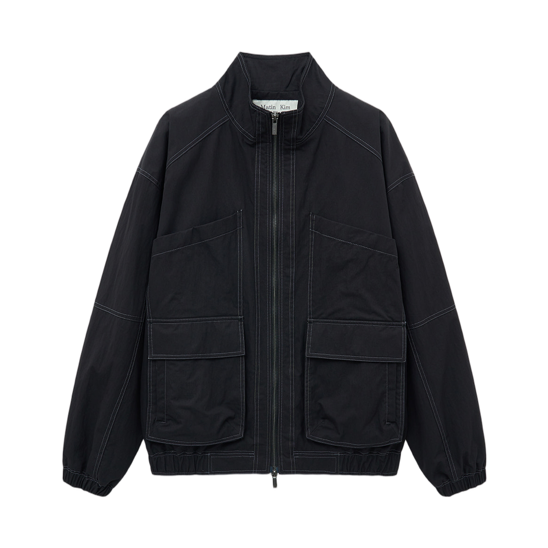 (W) 마뗑킴 유틸리티 봄버 점퍼 블랙((W) Matin Kim Utility Bomber Jumper Black)