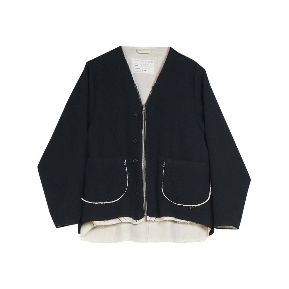 카미엘 포트젠스 카디 비 블랙 - 25FW(Camiel Fortgens Cardi V Black - 25FW)