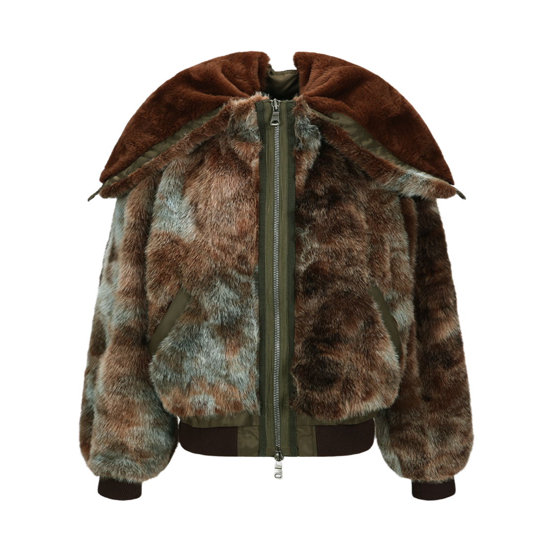 ADSB 앤더슨벨 바네사 퍼 N2B 재킷 브라운