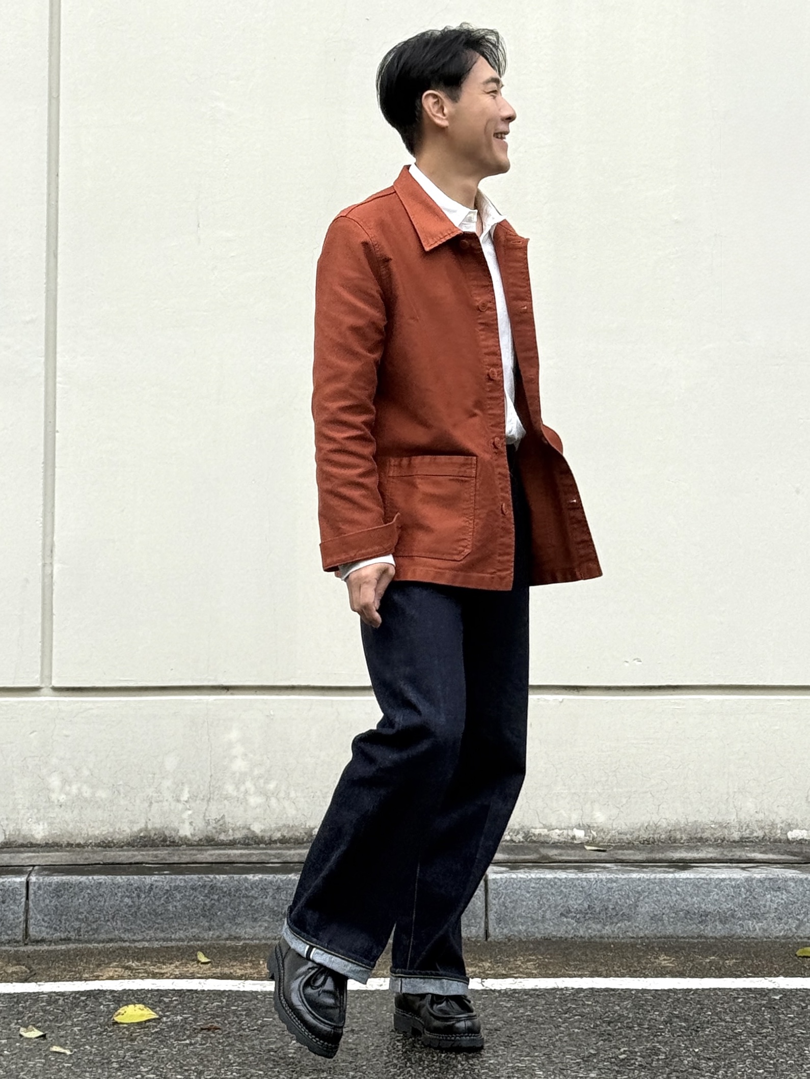 Paraboot Michael Bbr Lisse Black 착용 스타일 - 3