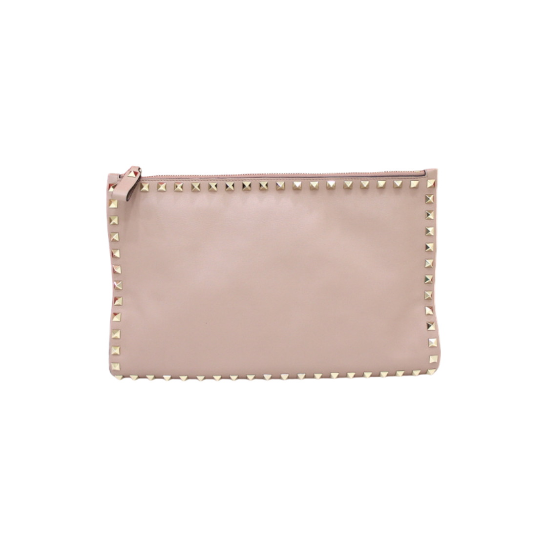 ITLBLCDO5GHE Valentino Indie Pink Leather Rockstud Clutch Bag AA43839