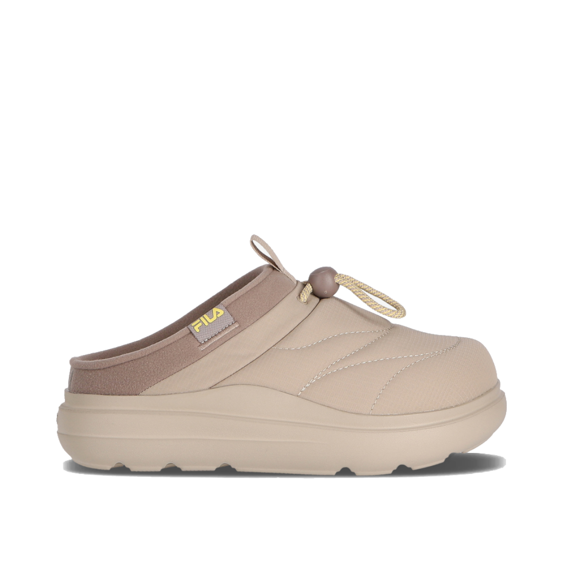 [6% 적립] 휠라 푸퍼 볼드 뮬 베이지