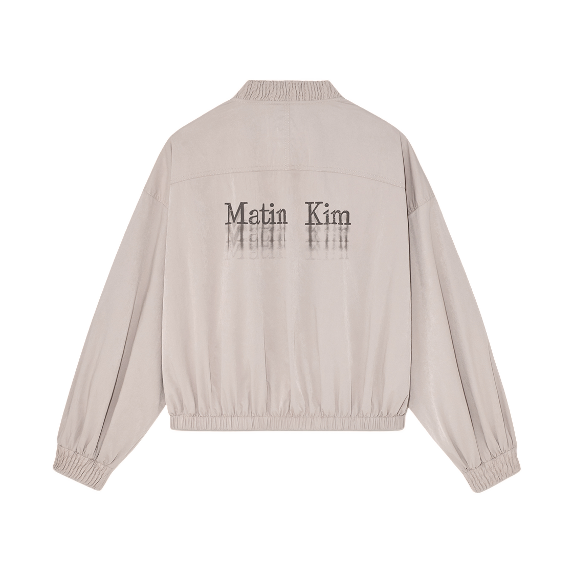(W) 마뗑킴 워시드 볼륨 봄버 점퍼 라이트 핑크((W) Matin Kim Washed Volume Bomber Jumper Light Pink) - 2