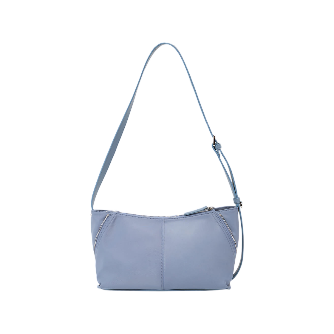 마뗑킴 사이드 지퍼 패브릭 투 웨이 백 블루(Matin Kim Side Zipper Fabric Two Way Bag Blue) - 2